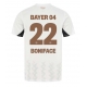 Bayer Leverkusen Victor Boniface #22 Replike Gostujuci Dres 2024-25 Kratak Rukav